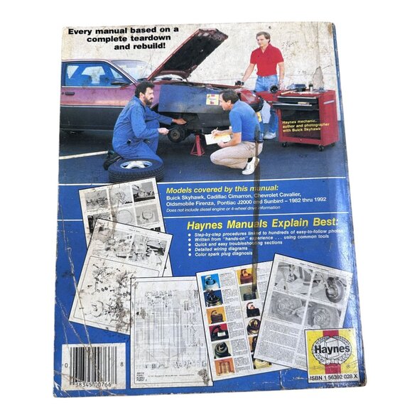Vtg Haynes Repair Manual General Motors 1982 Thru 1992 - Picture 2 of 5